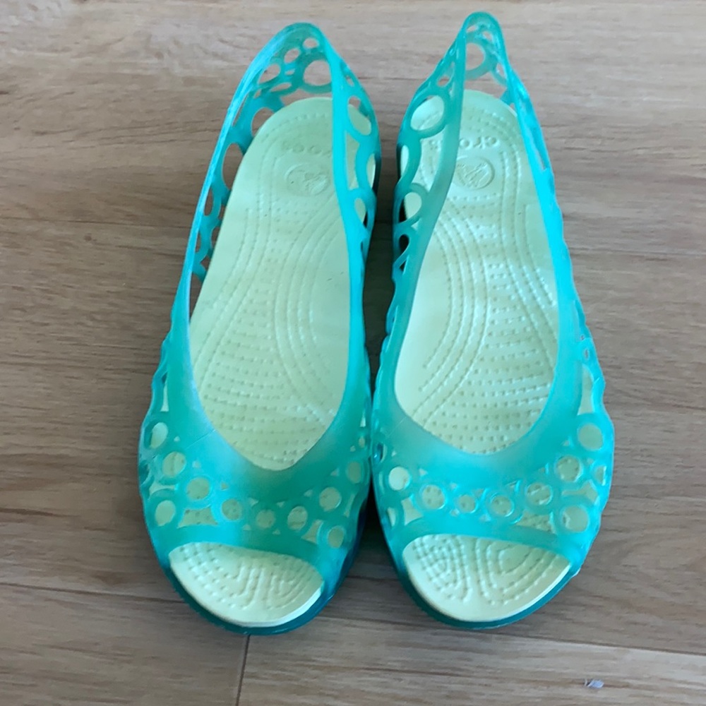 Green crocs
